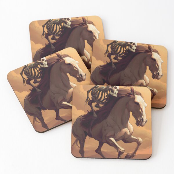 Item preview, Halloween skull riding a horse designed and sold by mehdi fergal.