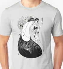 HD "The Peacock Skirt" from "Salomé" by Aubrey Beardsley Unisex T-Shirt