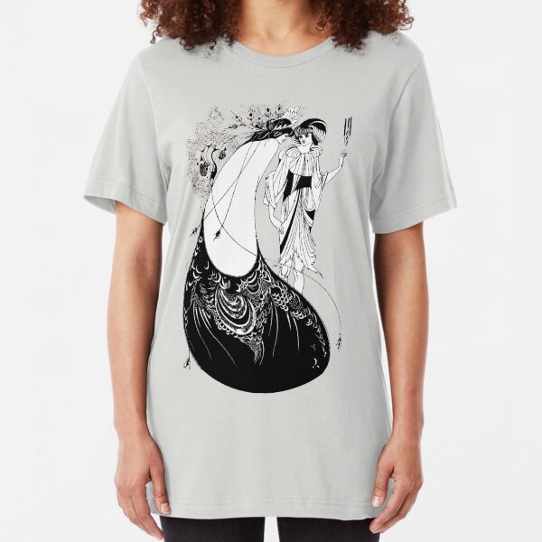 HD "The Peacock Skirt" from "Salomé" by Aubrey Beardsley Slim Fit T-Shirt