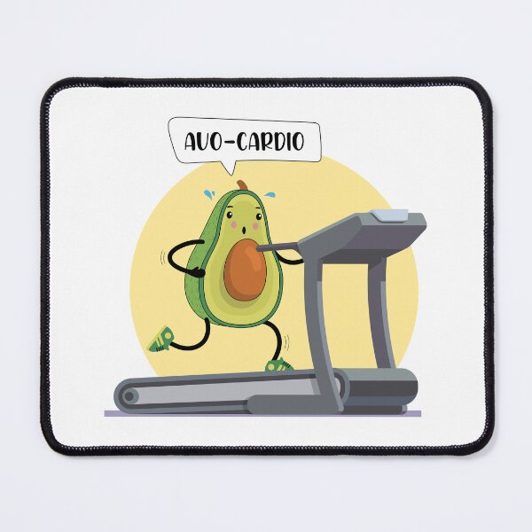 Item preview, Funny Avo-Cardio Avocardio Fitness Avocado Vegan Running designed and sold by Crazy Trendy Designs.