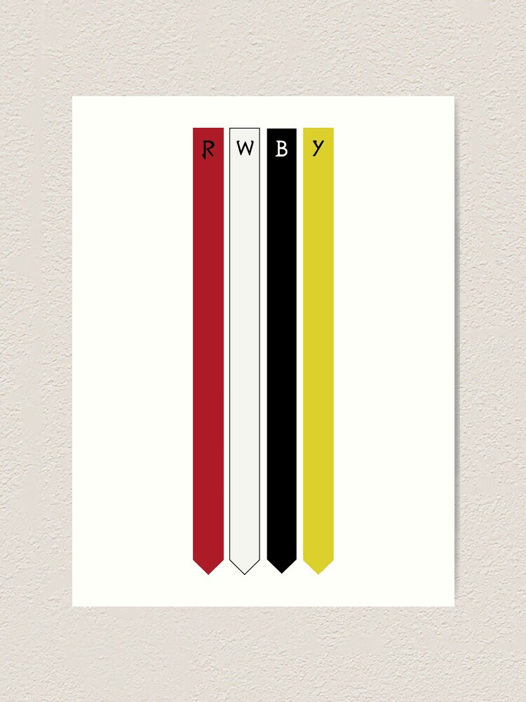 Rwby Banner Art Print By 1ntegral Redbubble
