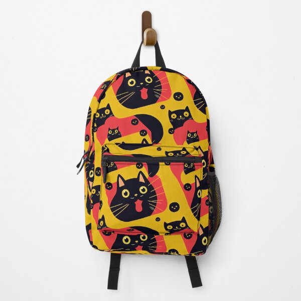 Item preview, Kawaii Black Cat Cute Halloween Anime Patern designed and sold by KaladynDesigns.