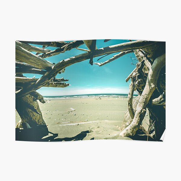 Beach Hut - Summer Time Blue Poster