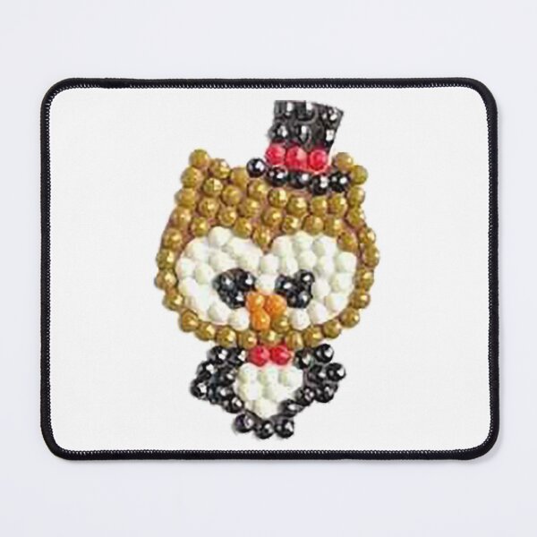 Item preview, Owl, funny owl, owl with hat, cross stich owl, beaded owl, designed and sold by Nostrathomas66.