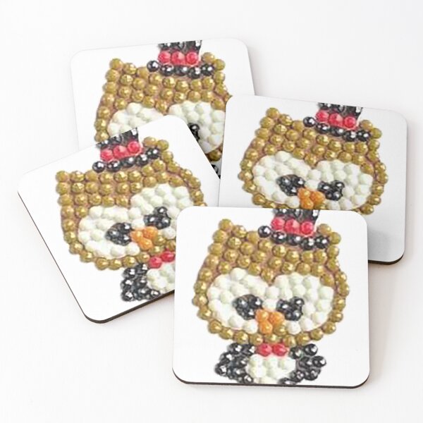 Item preview, Owl, funny owl, owl with hat, cross stich owl, beaded owl,  designed and sold by Nostrathomas66.