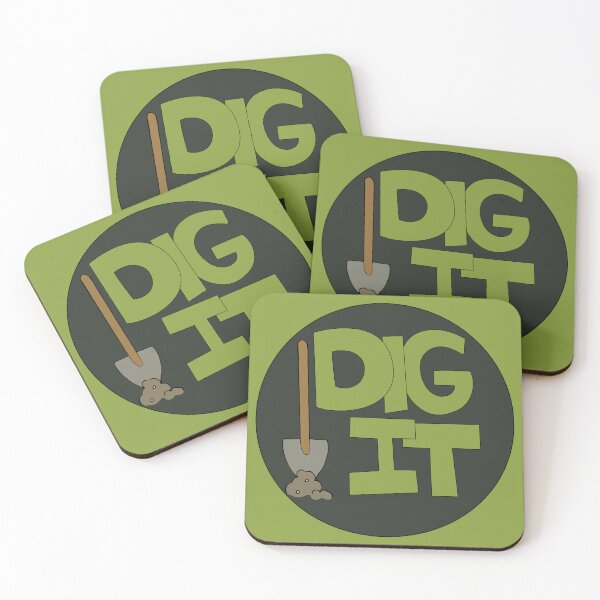 Item preview, Dig it Illustrated Funny Gardener Dirt Lover Badge designed and sold by AngelDawnDesign.