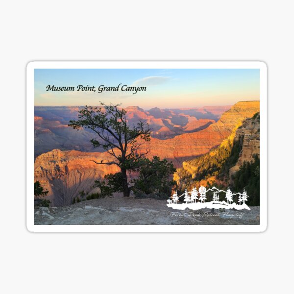 Museum Point, Grand Canyon - From ForestPeakRetreat.com Sticker