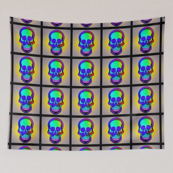 Item preview, Fluorescent Colored Skull 2 designed and sold by Riccivela.