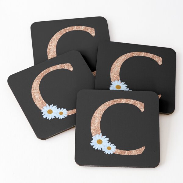 Item preview, Floral Shine Letter C,  Educational Sticker, designed and sold by saimzgraphics.