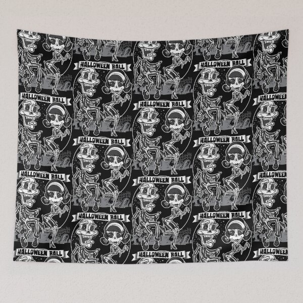 Item preview, Skeletons dancing in the cemetery at the Halloween Ball designed and sold by eShirtLabs.