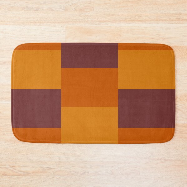 Item preview, Orange color block rectangles pattern designed and sold by 247vibes.