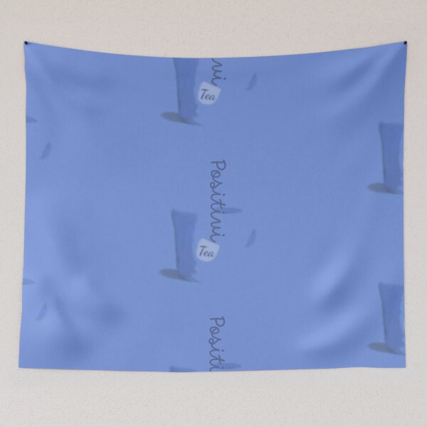 Item preview, Positivity Heather Blue Teacup designed and sold by IvaRenee.