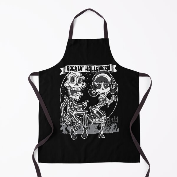 Item preview, Skeletons dancing in the cemetery and having a Rockin' Halloween designed and sold by eShirtLabs.