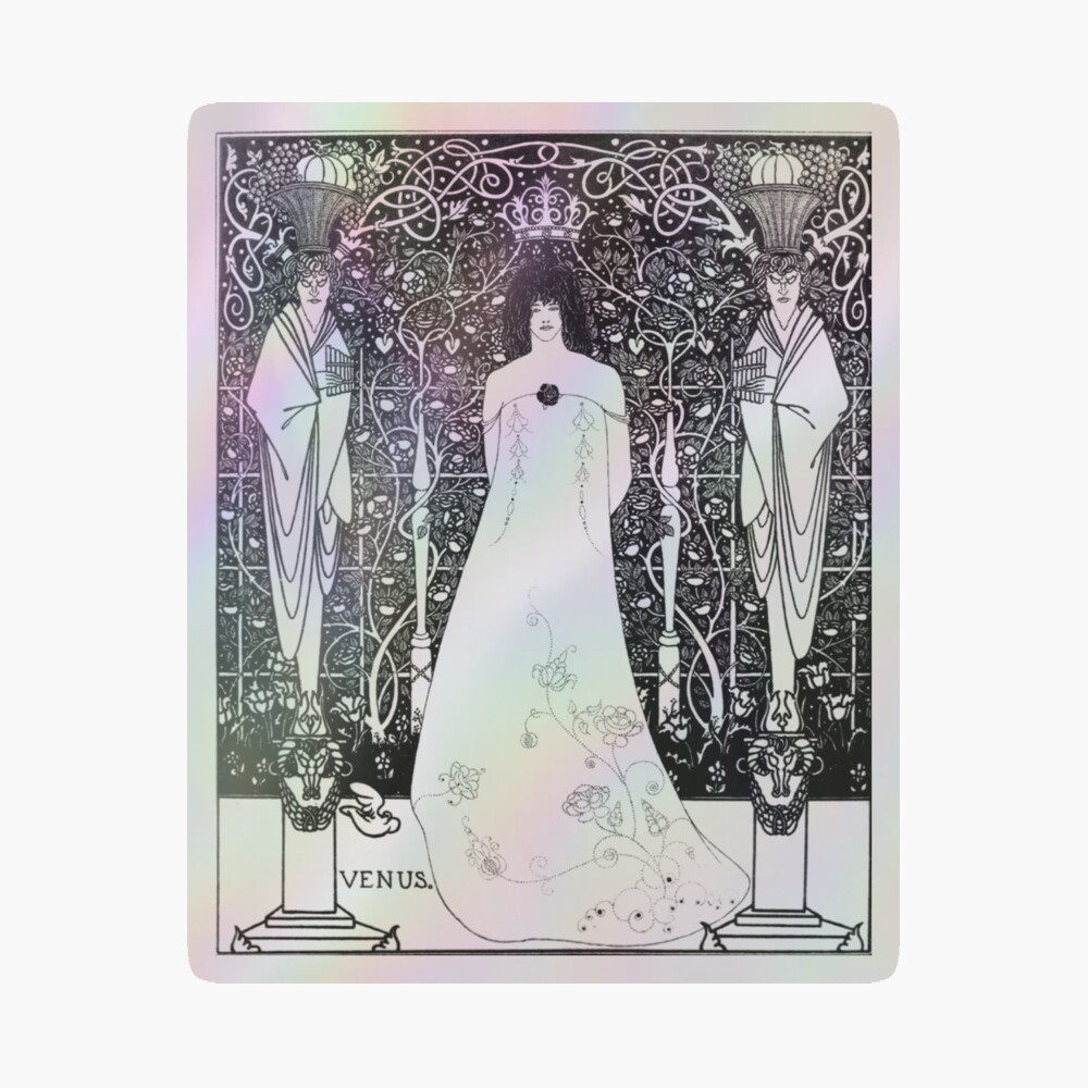 Venus between Terminal Gods; by Aubrey Beardsley (1895