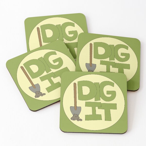 Item preview, Dig it Illustrated Funny Gardener Dirt Lover Badge designed and sold by AngelDawnDesign.