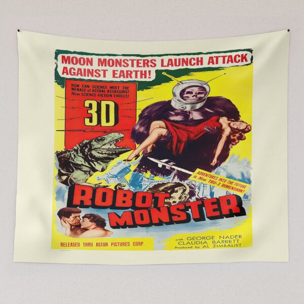 Item preview, Robot Monster Retro 1953 Science Fiction Sci Fi Poster Ad Gift designed and sold by Maljonic.