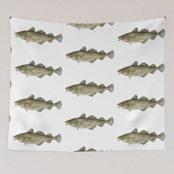 Item preview, Atlantic Cod Fish Watercolor designed and sold by jjomally1.