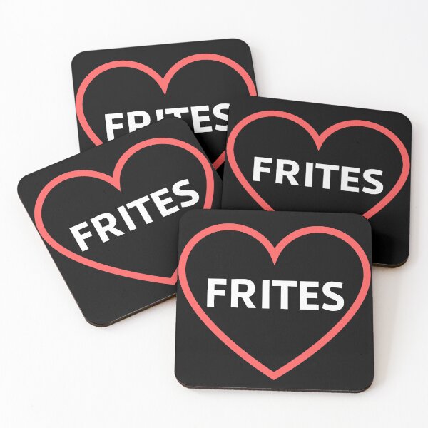 Aperçu de l'œuvre TEE SHIRT ET STICKERS"FRITES MON AMOUR" créée et vendue par monoso0607.
