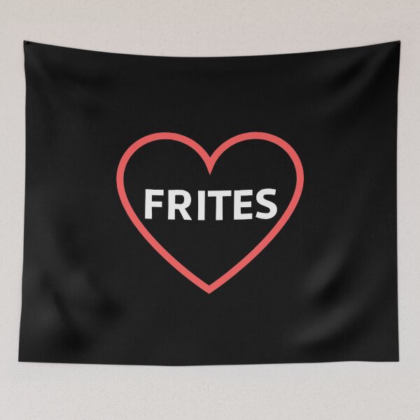 Aperçu de l'œuvre TEE SHIRT ET STICKERS"FRITES MON AMOUR" créée et vendue par monoso0607.
