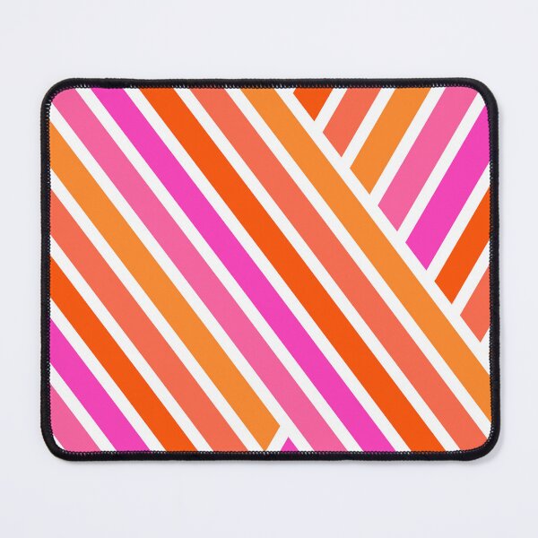 Item preview, Bright Hot Pink and Orange Stripes #1 designed and sold by Deutschic.