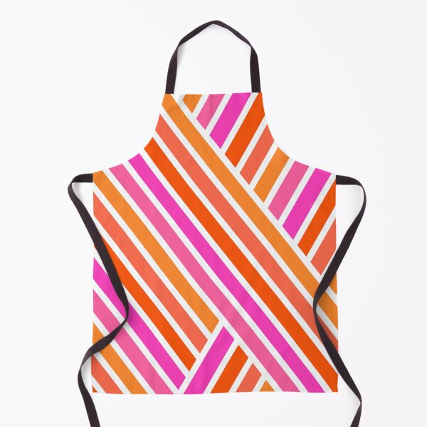 Item preview, Bright Hot Pink and Orange Stripes #1 designed and sold by Deutschic.
