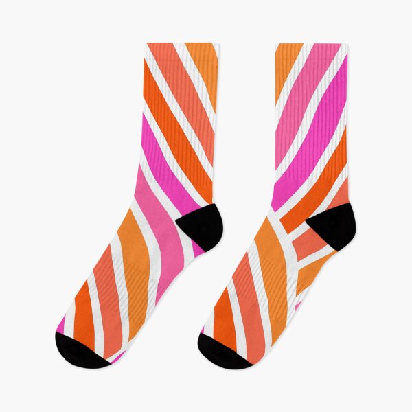 Item preview, Bright Hot Pink and Orange Stripes #1 designed and sold by Deutschic.