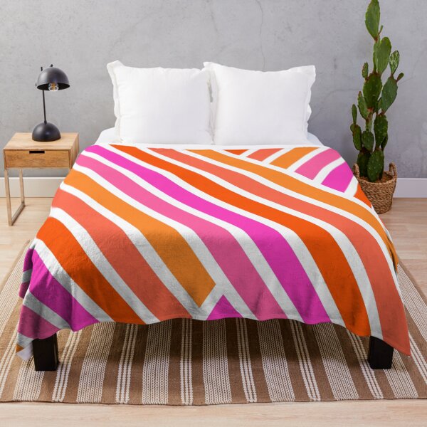 Item preview, Bright Hot Pink and Orange Stripes #1 designed and sold by Deutschic.