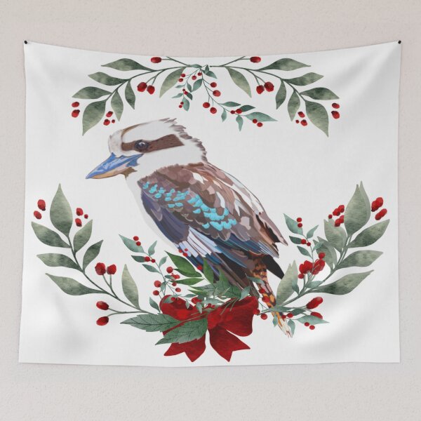 Item preview, Kookaburra Australian Christmas Wreath designed and sold by Tracey  Bartlett.