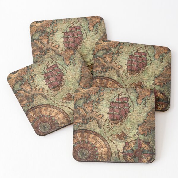 Item preview, Vintage old map. Compass designed and sold by AKAYOLO.