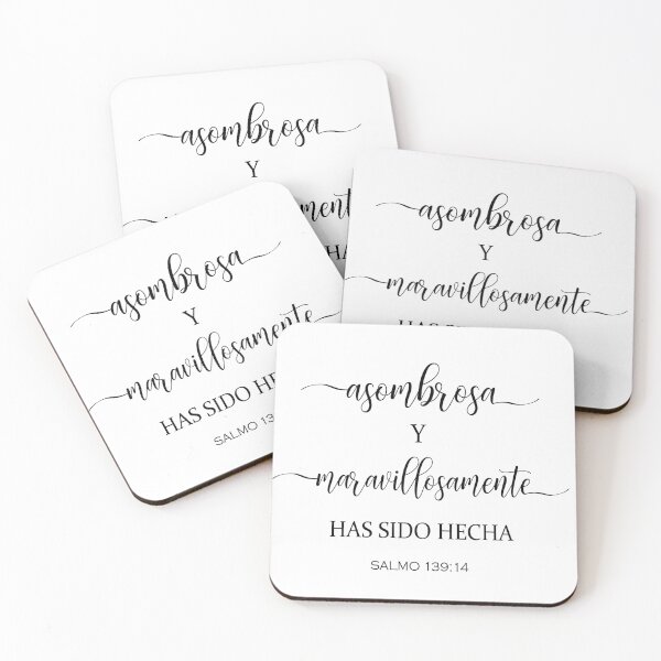 Item preview, Asombrosa y maravillosamente has sido hecha, Spanish Bible Verse designed and sold by Aryam Quotes.