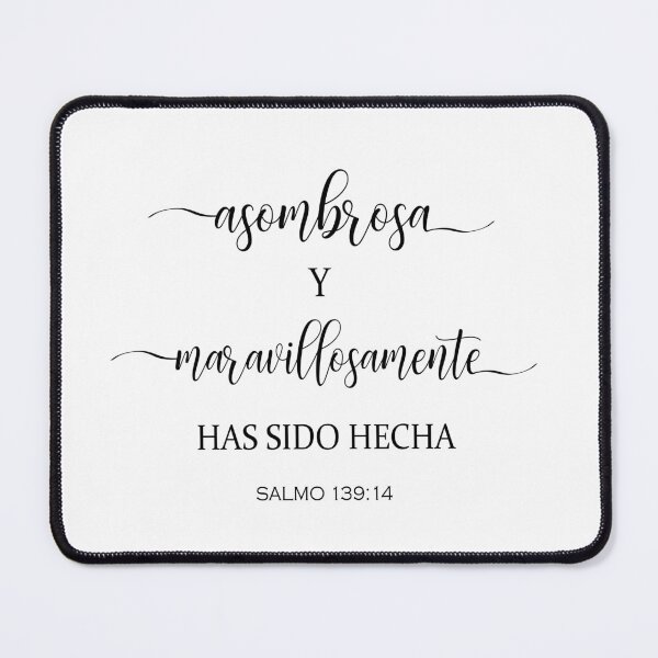 Item preview, Asombrosa y maravillosamente has sido hecha, Spanish Bible Verse designed and sold by Aryam Quotes.