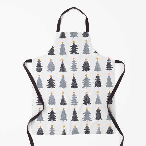 Item preview, Black and white Christmas tree pattern - Little Winter tree designed and sold by Dominiquevari.
