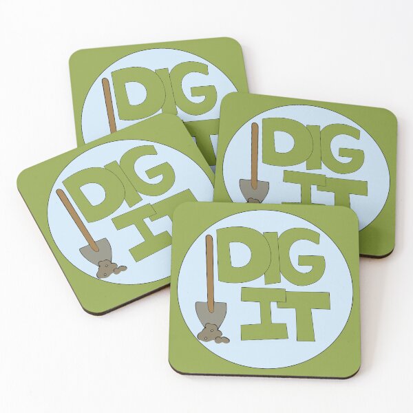 Item preview, Dig it Illustrated Funny Gardener Dirt Lover Badge designed and sold by AngelDawnDesign.