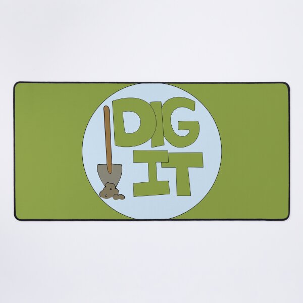 Item preview, Dig it Illustrated Funny Gardener Dirt Lover Badge designed and sold by AngelDawnDesign.