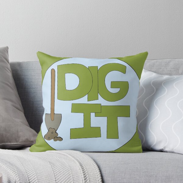 Item preview, Dig it Illustrated Funny Gardener Dirt Lover Badge designed and sold by AngelDawnDesign.