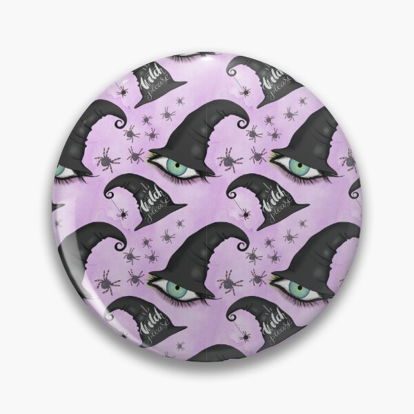 Item preview, Purple and Black Witches Hat Pattern designed and sold by MugsAndDuds.