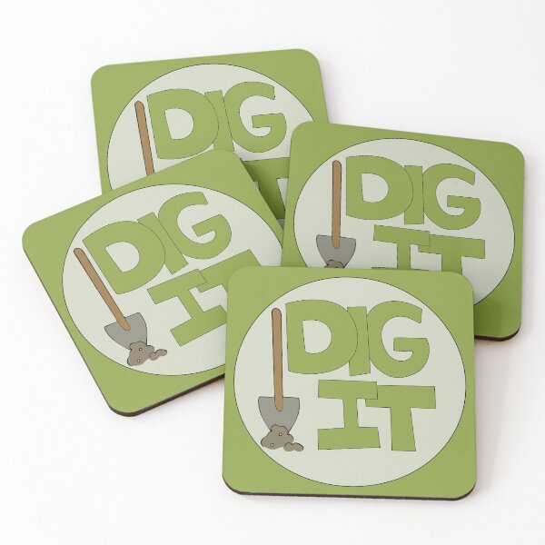 Item preview, Dig it Illustrated Funny Gardener Dirt Lover Badge designed and sold by AngelDawnDesign.