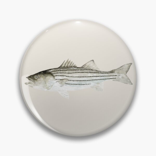 Item preview, Striped Bass Fish Watercolor designed and sold by jjomally1.