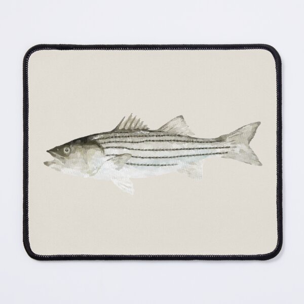 Item preview, Striped Bass Fish Watercolor designed and sold by jjomally1.