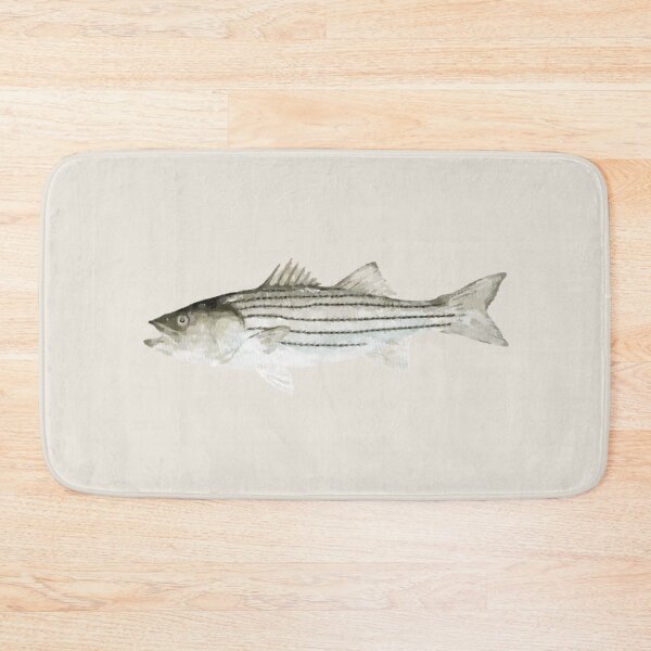 Item preview, Striped Bass Fish Watercolor designed and sold by jjomally1.