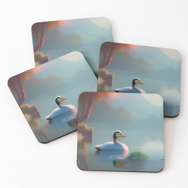 Item preview, Lone Duck with a Beautiful Landscape designed and sold by RockingPandS.