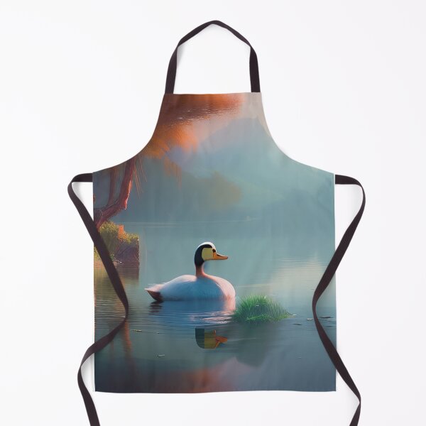 Item preview, Lone Duck with a Beautiful Landscape designed and sold by RockingPandS.