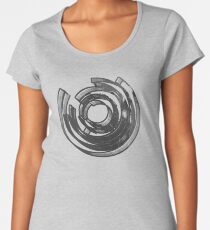 Abstract Maze Distressed Women's Premium T-Shirt