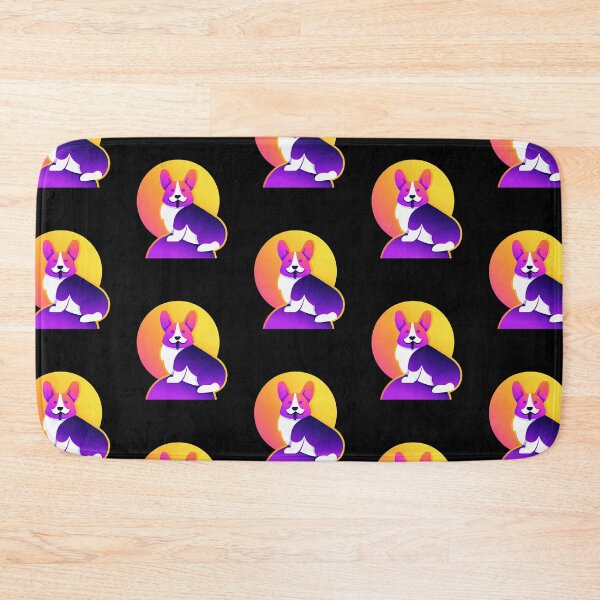 Item preview, Sunset Corgi Halloween Retro Colorful designed and sold by betternotes.