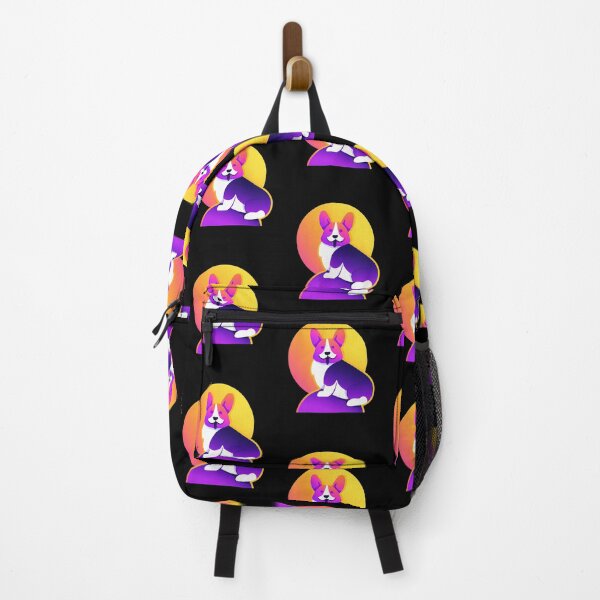 Item preview, Sunset Corgi Halloween Retro Colorful designed and sold by betternotes.