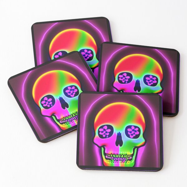 Item preview, Fluorescent Colored Skull 4 designed and sold by Riccivela.