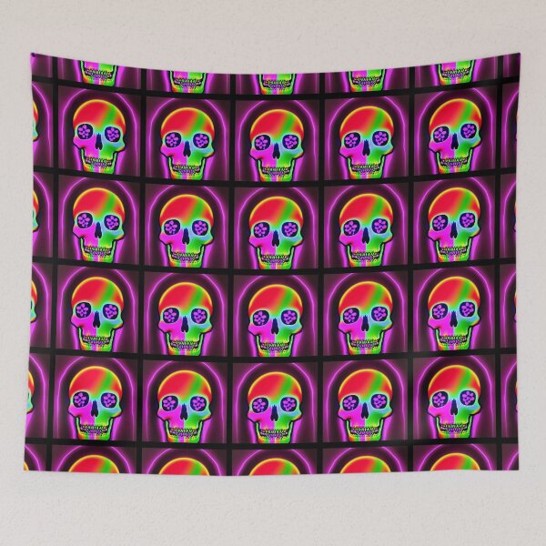 Item preview, Fluorescent Colored Skull 4 designed and sold by Riccivela.