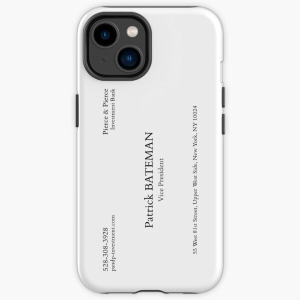 American Psycho Patrick Bateman's Business Card iPhone Tough Case