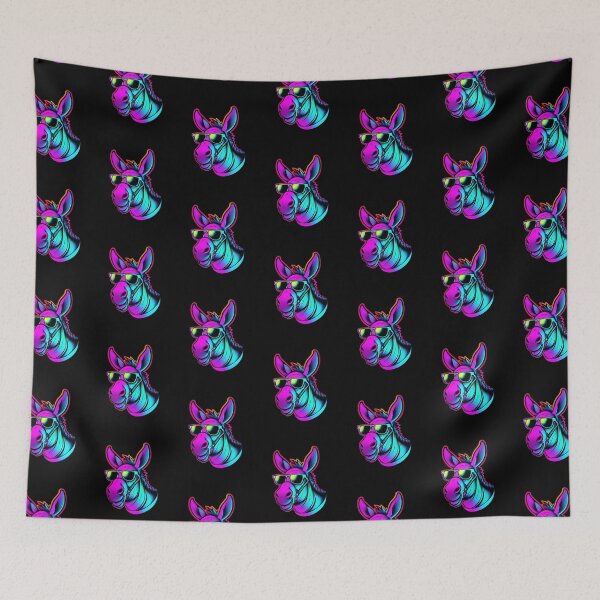 Item preview, Synthwave Donkey Electro Retro Colorful designed and sold by betternotes.