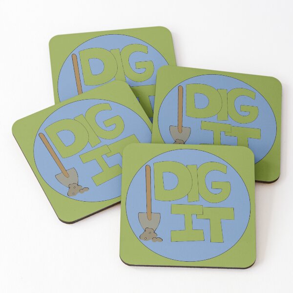 Item preview, Dig it Illustrated Funny Gardener Dirt Lover Badge designed and sold by AngelDawnDesign.
